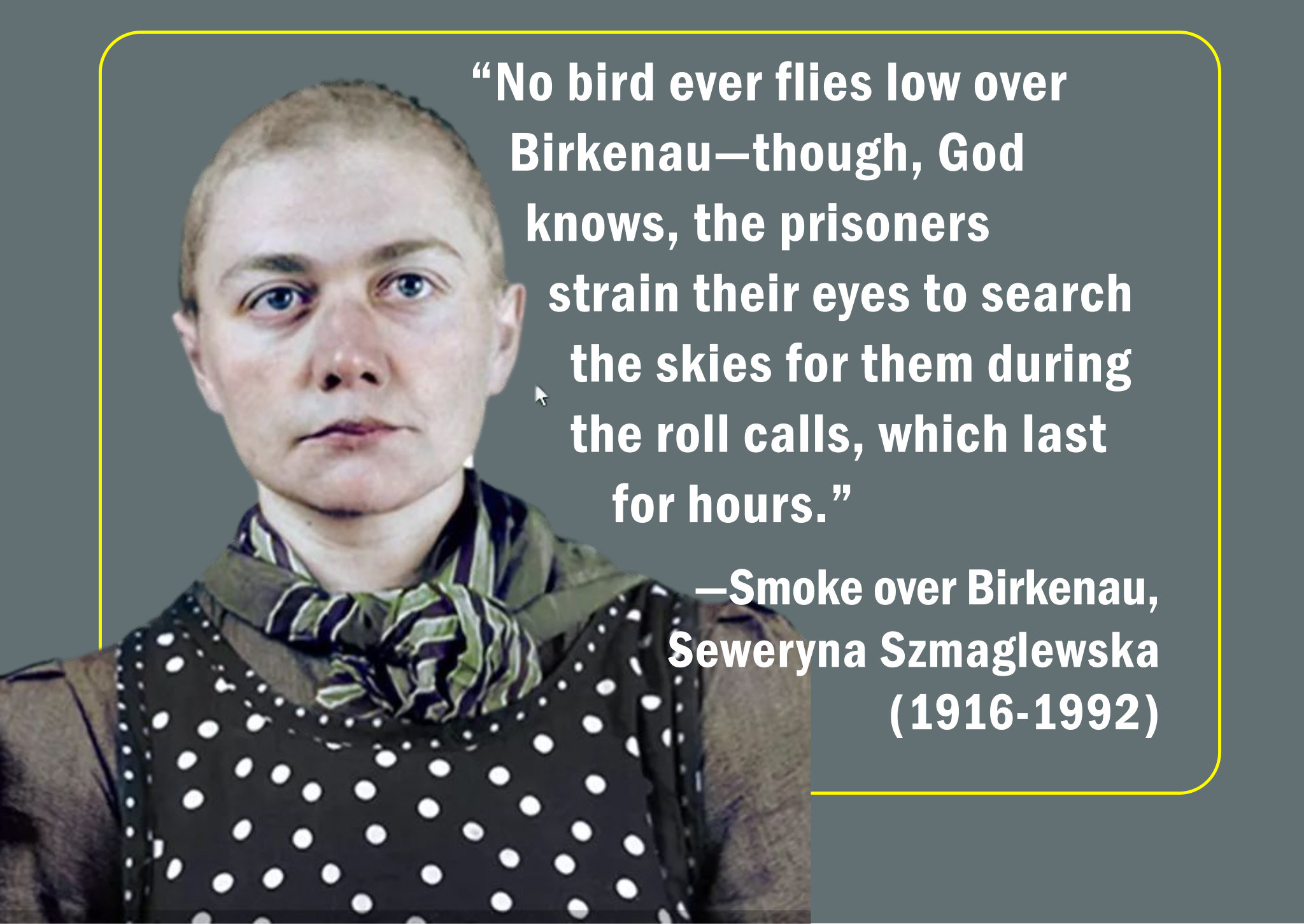 seweryna szmaglewska: der rauch über birkenau